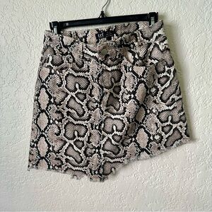 Zara I Asymmetrical Denim Mini Skirt